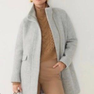 J Crew Stadium Wool Cocoon Coat